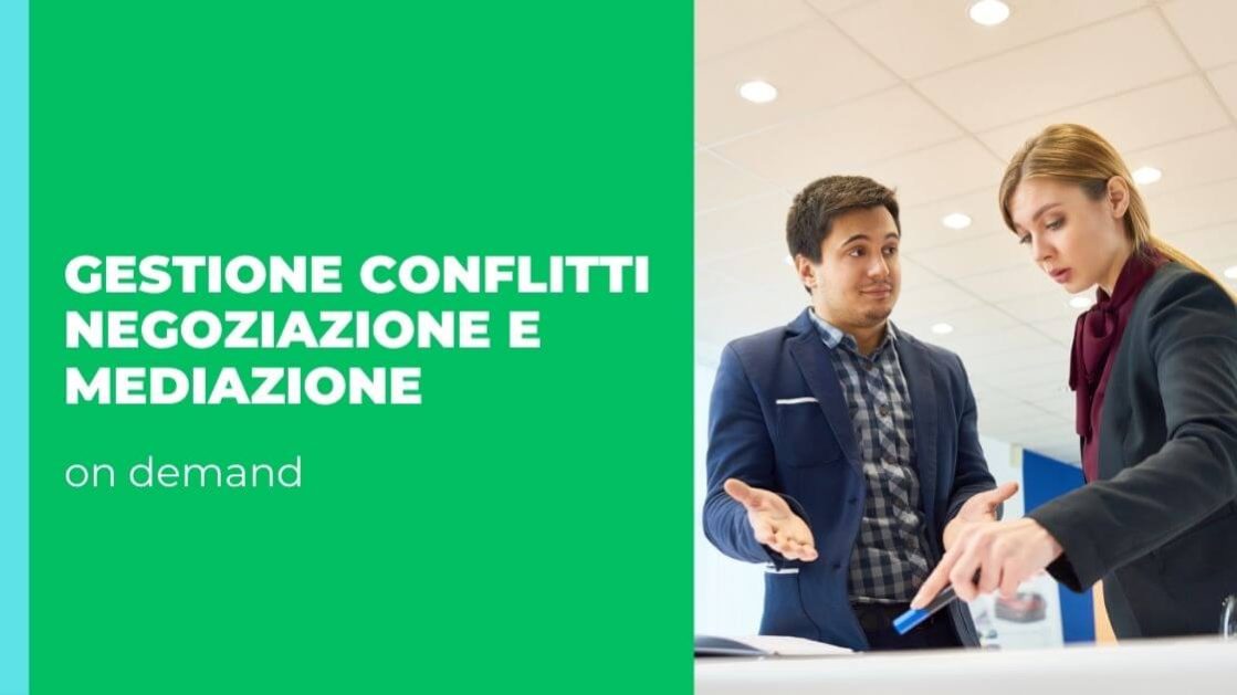 corso online gestione conflitti negoziazione mediazione