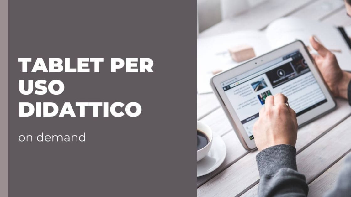 corso online tablet per uso didattico