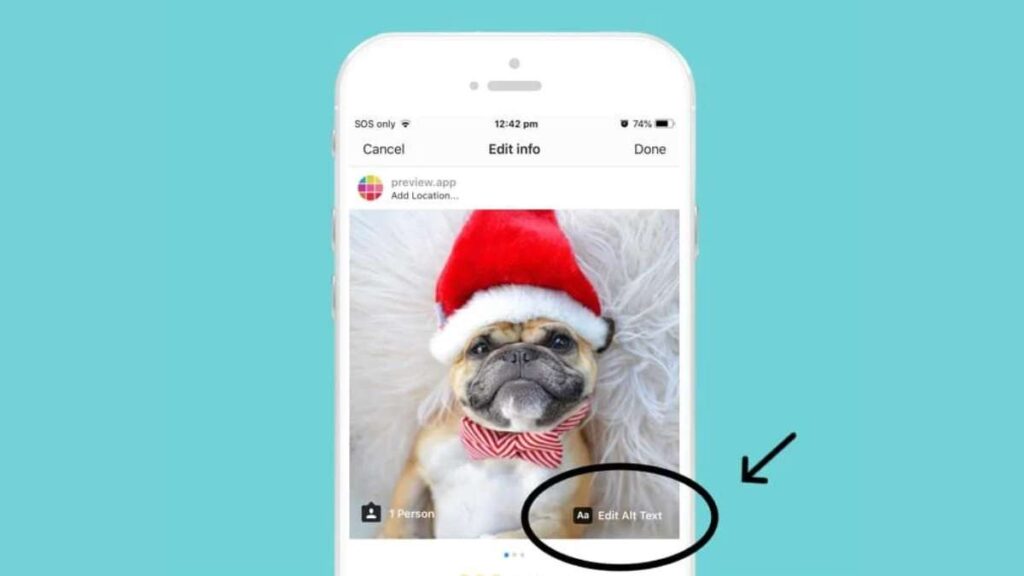 come scrivere alt text instagram
