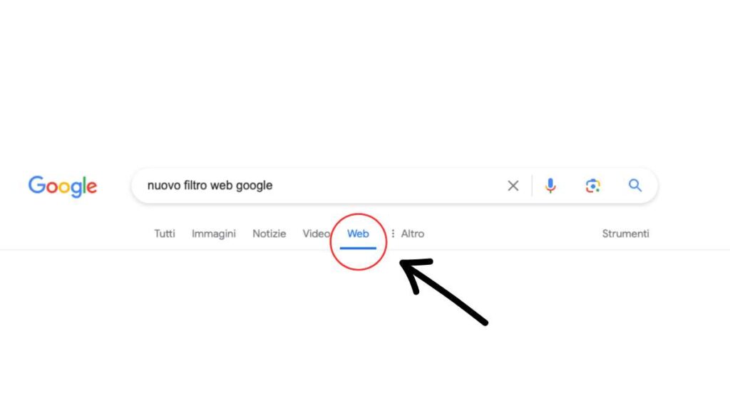 filtro web google - nuove funzionalità per semplificare la ricerca