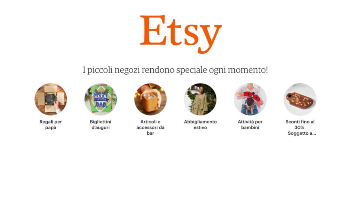 vendere su Etsy