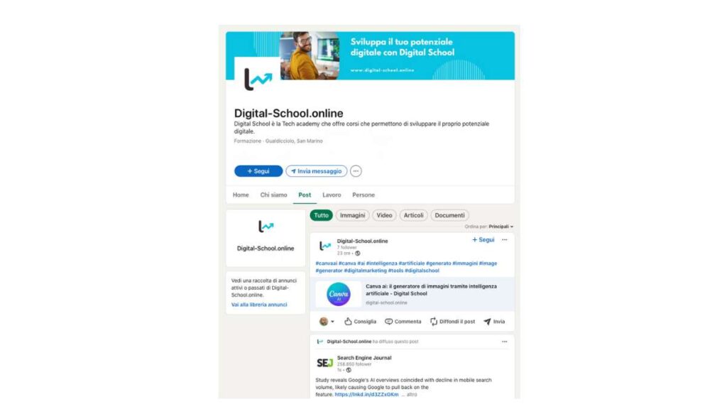 profilo aziendale LinkedIn - come ottimizzare